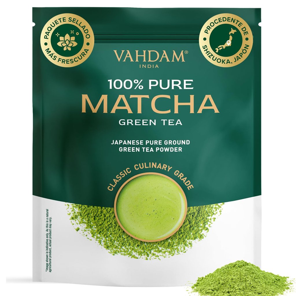 Matcha verde en polvo VAHDAM – sabor auténtico japonés