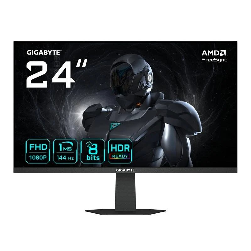 Monitor Gaming 24" Gigabyte GS24F14 Full HD (Panel IPS, 144Hz, 1ms, AMD FreeSync, HDR Ready, VESA)