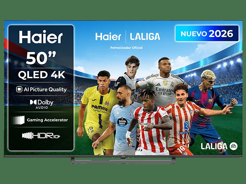 TV QLED 50" Haier con 120Hz y Google TV a precio mínimo