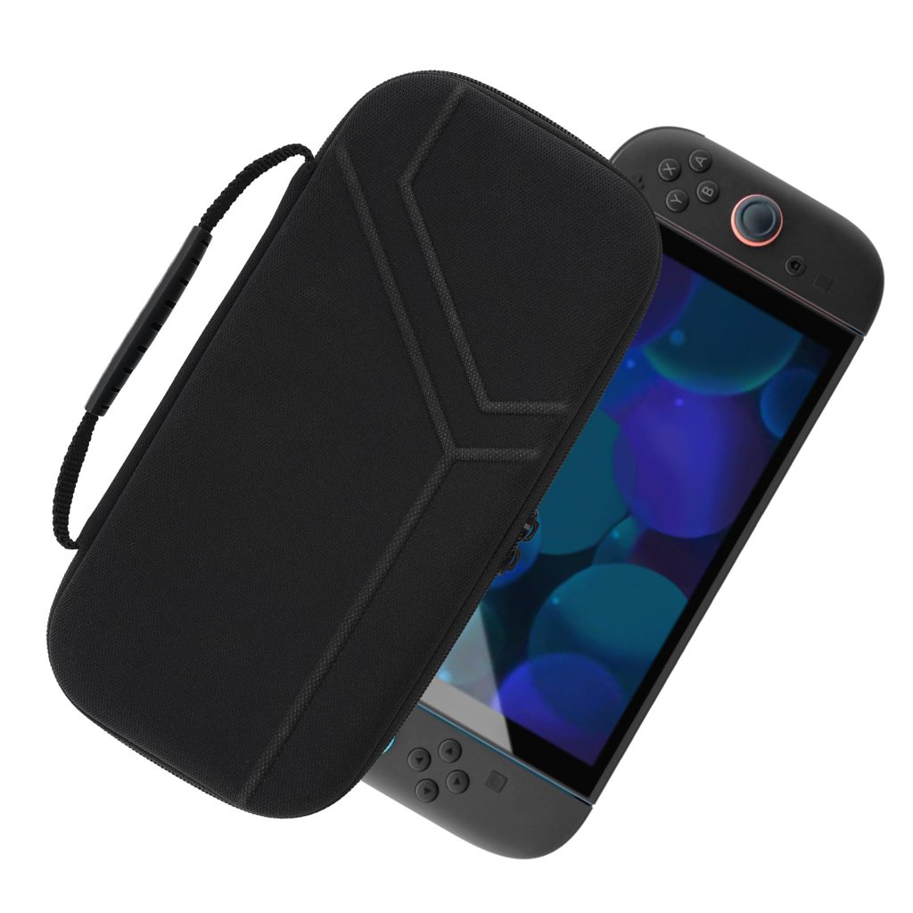 Funda rígida negra para Nintendo Switch 2 – Protección ligera y estilo