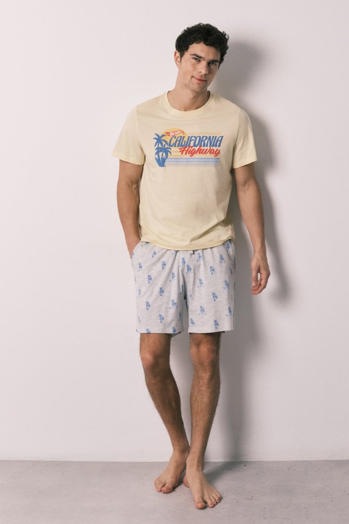 Pijama corto Hotwheels