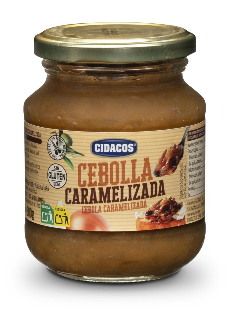 Cebolla caramelizada sin gluten Cidacos – 300 g de sabor intenso