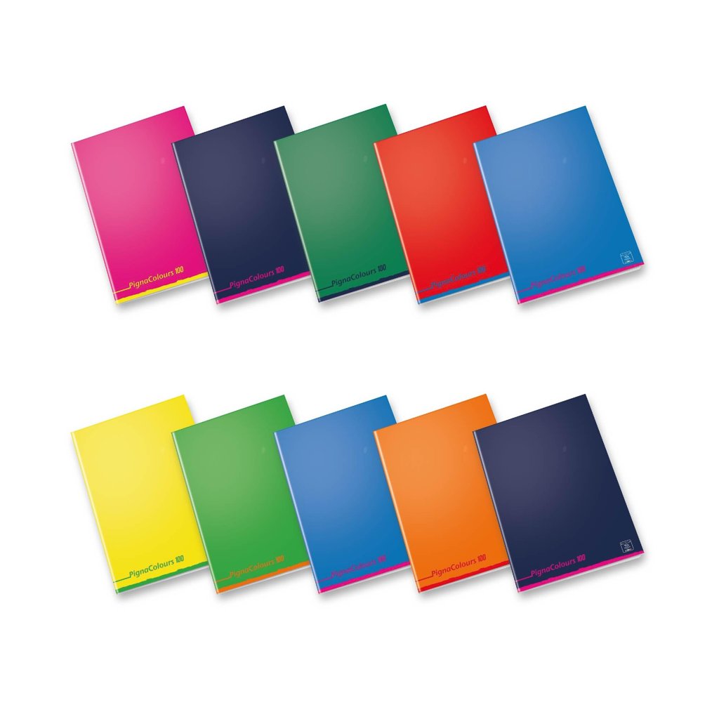 10 Cuadernos A4 cuadriculado 1 cm, colores surtidos (7,69€ en la descripción)