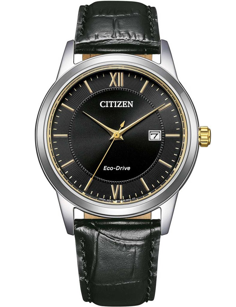 Reloj solar Citizen Eco‑Drive de 40 mm con esfera negra y números dorados