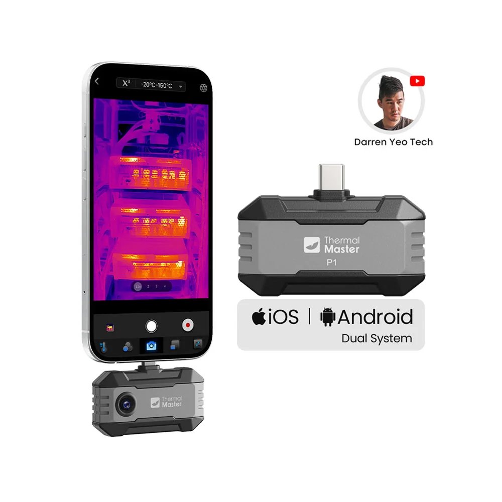 Cámara térmica Thermal Master P1 con Super IR y USB‑C