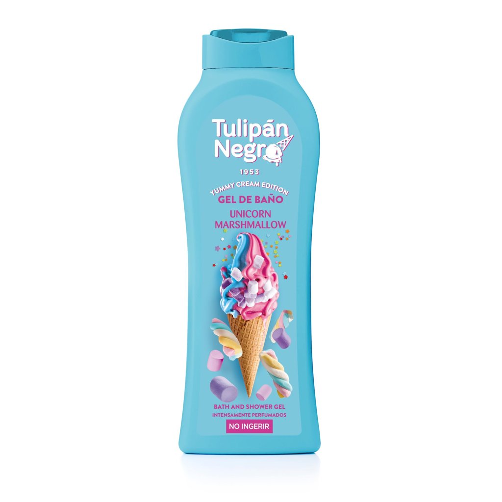 Gel de baño Tulipán Negro Unicorn Marshmallow: frescura y diversión