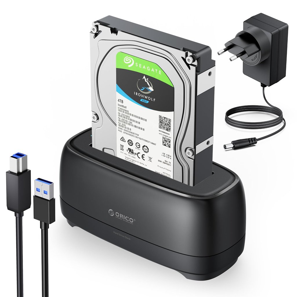 Estación Dock USB 3.0 para HDD y SSD – Conecta 2,5" y 3,5" al instante
