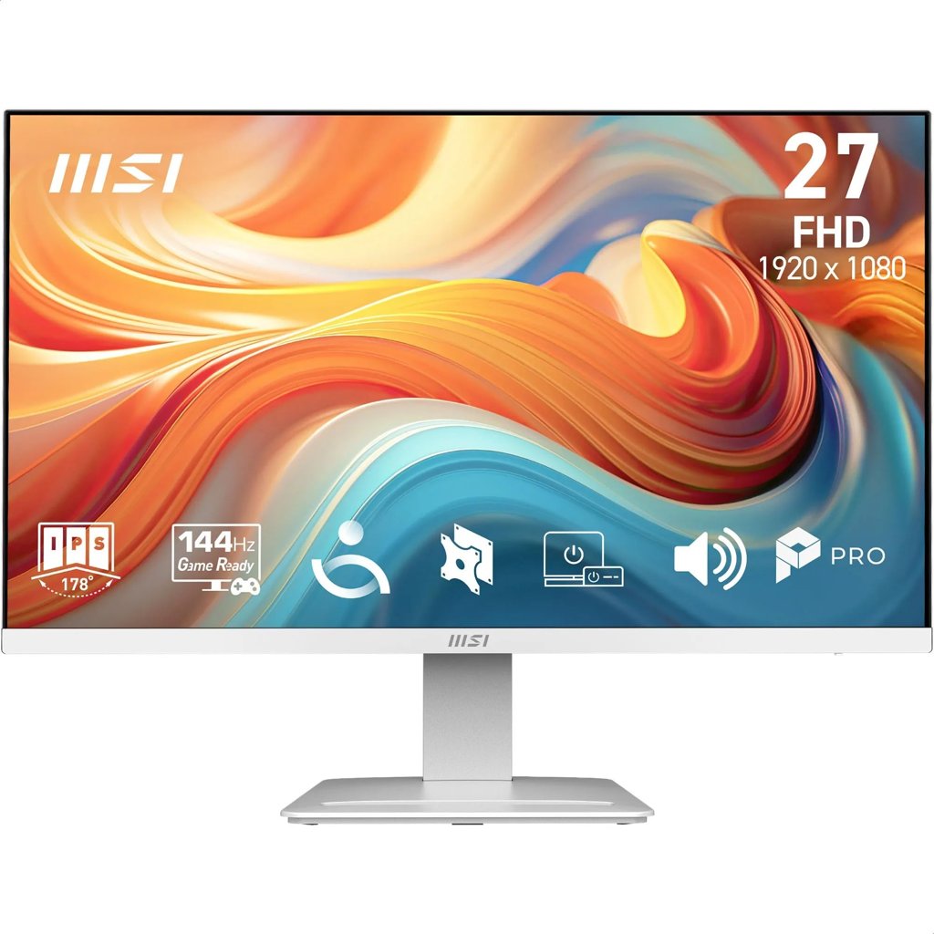 MSI Pro MP273WA E14A Monitor Profesional de 27" FHD, 1920 x 1080 IPS, 144 Hz, 1 ms, Compatible HDR, adaptative