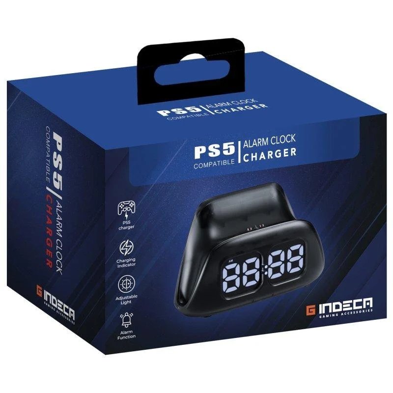 Base de carga RGB con reloj despertador para DualSense y Edge