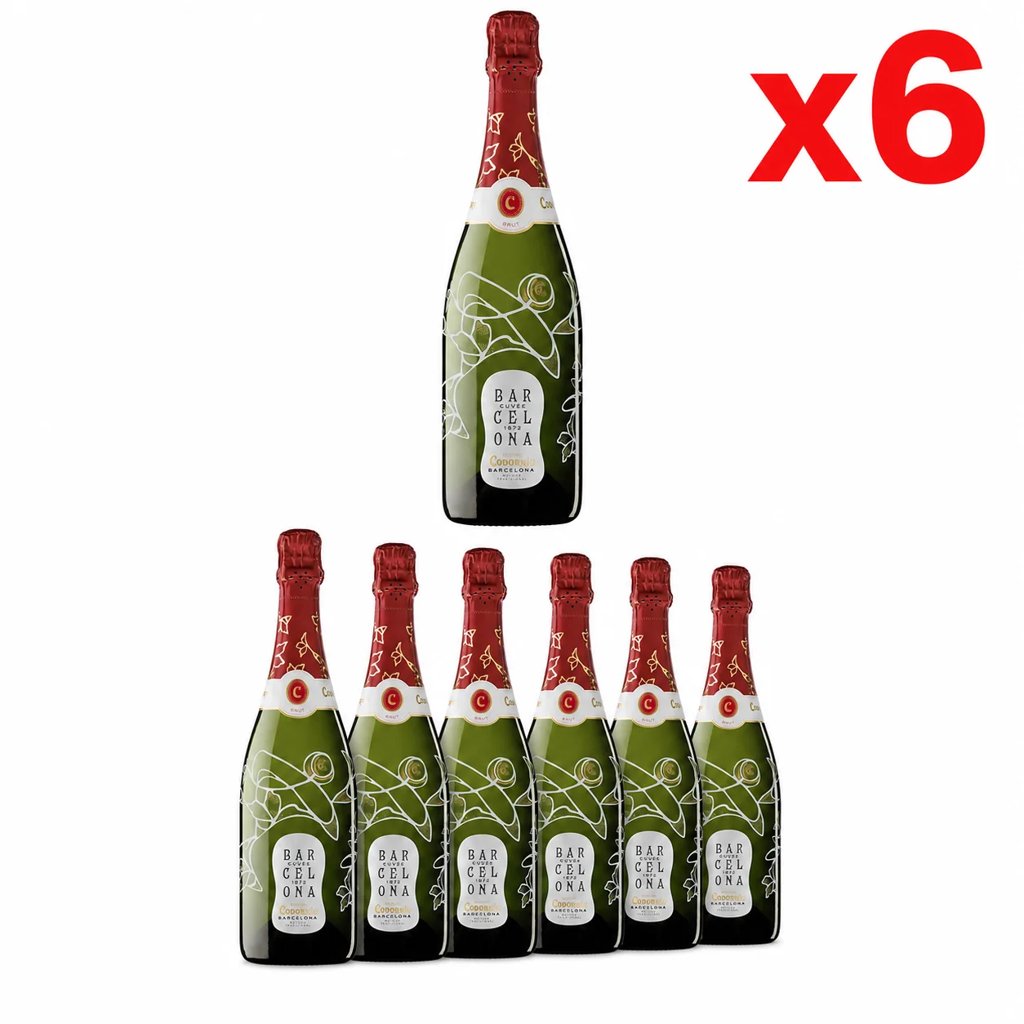 Pack de 6 botellas Codorniu Cuvée Barcelona: brinda con estilo