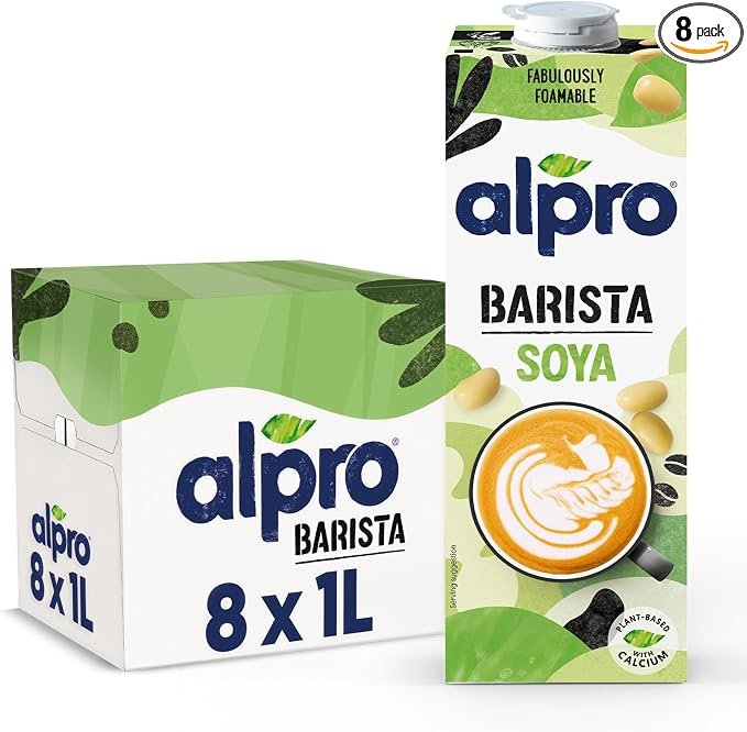 Alpro Soja Barista 8×1L: la alternativa cremosa para tu café