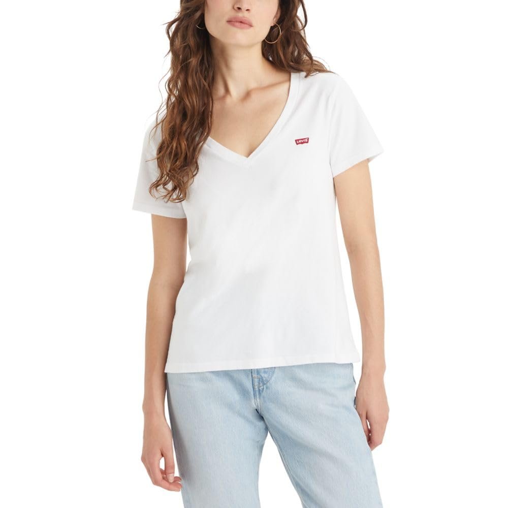 Camiseta de mujer Levi's con cuello en V (otros colores al mismo precio)