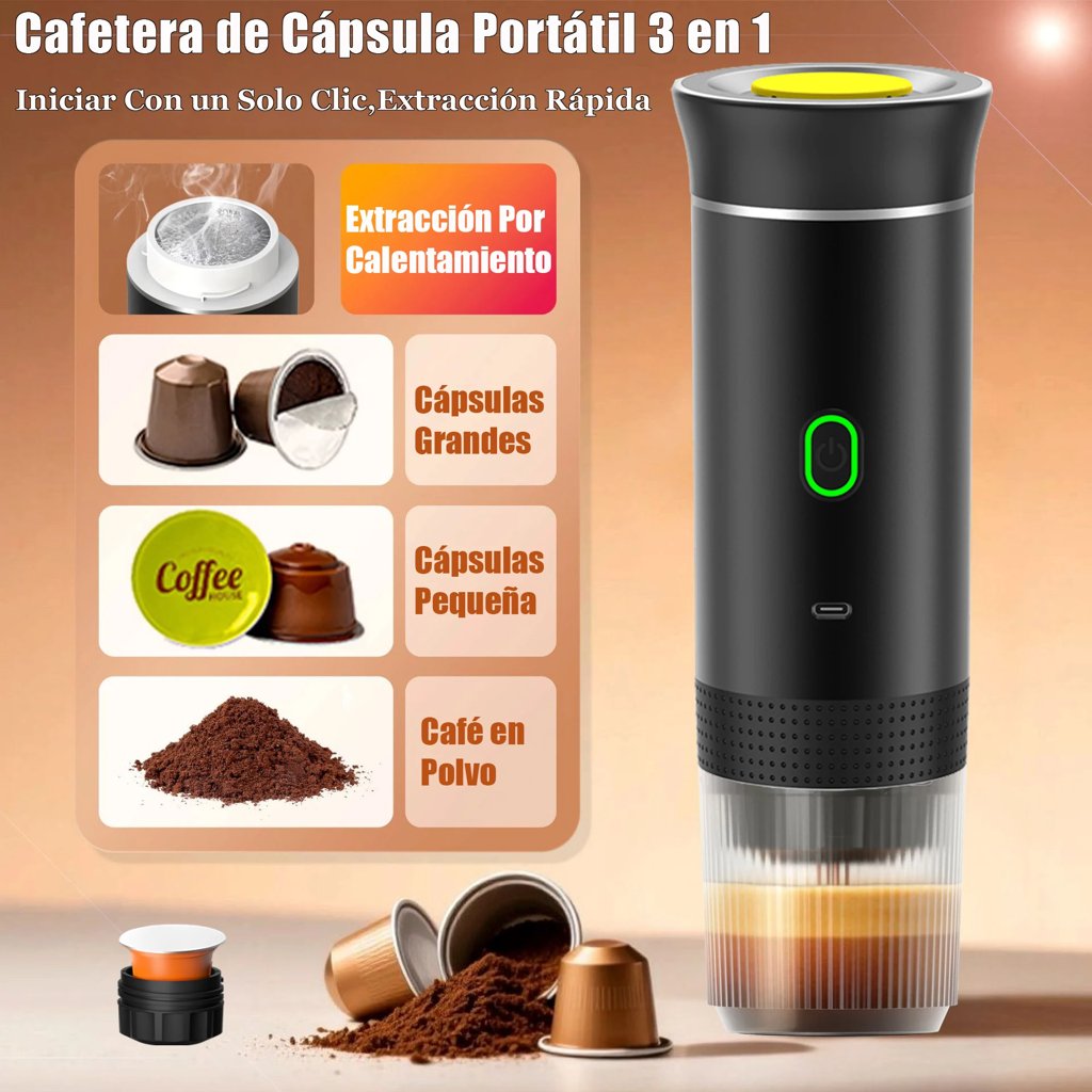 Cafetera 3 en 1 Portátil