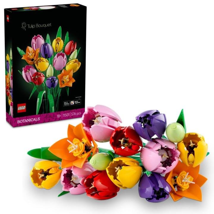 Ramo de Tulipanes LEGO Botanicals, centro de mesa colorido
