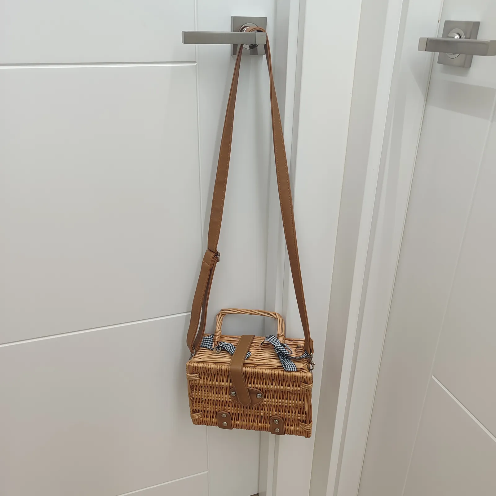 Bolso cesta mimbre