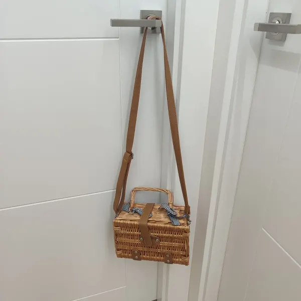 Bolso cesta mimbre