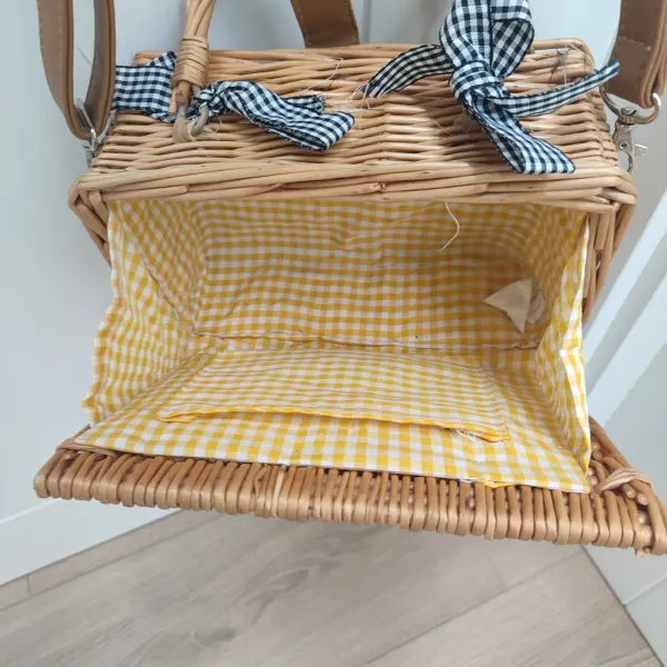 Bolso cesta mimbre