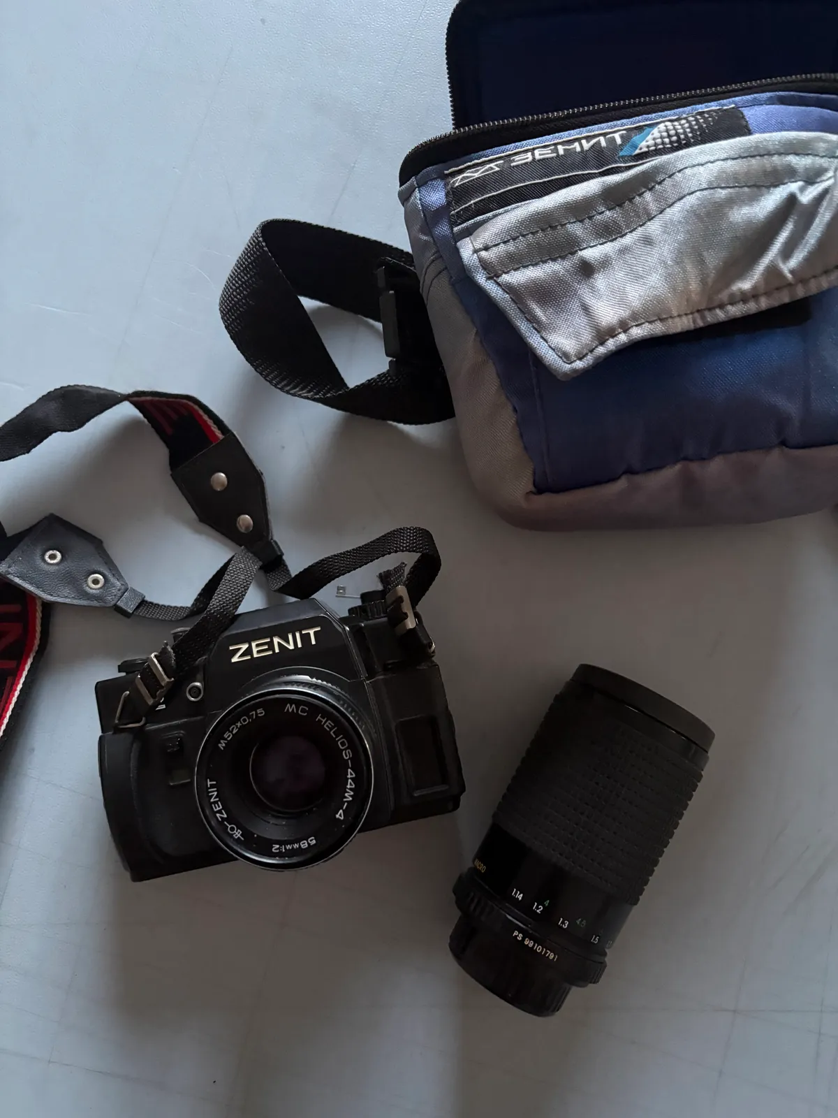 Cámara analógica Zenit 122  con 2 objetivos, cámara de carrete vintage