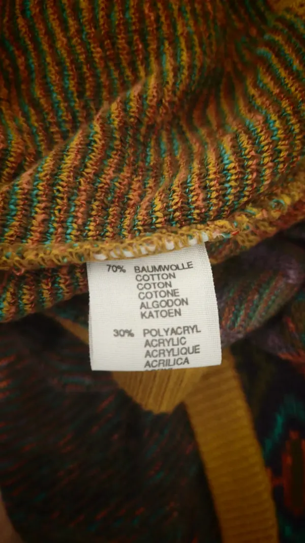 Vintage Coogi-style Abstract Patterned Knit Cardigan,suèter, jersey y2k 🎨🧥
