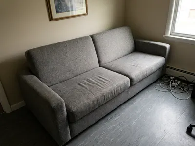 Sofá Cama Gris Tela