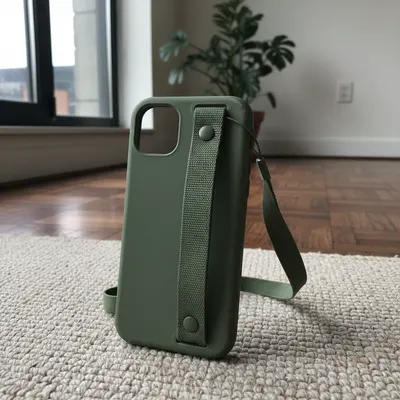 Funda iPhone Verde con cuerda