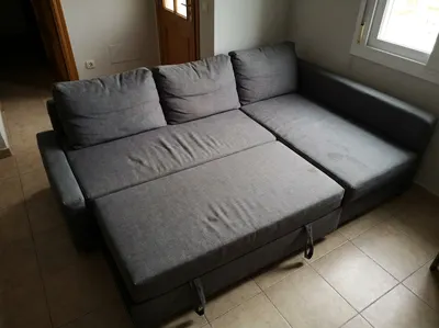 Sofá cama chaise longue con arcón
