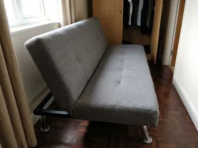 Sofá Cama Click Clack Gris 3 Plazas