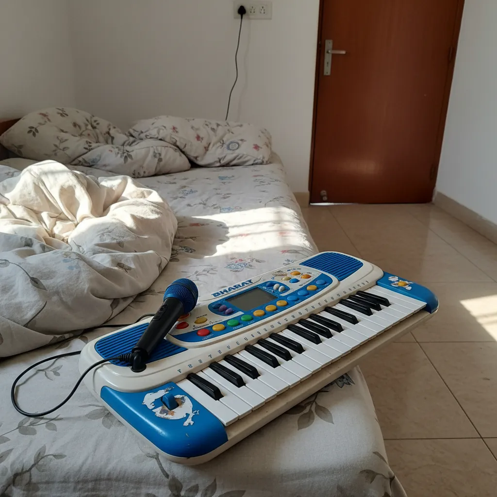 Teclado Musical Infantil Bharat con Micrófono