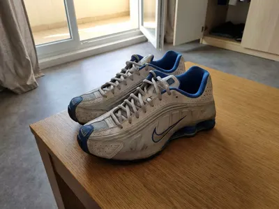 Zapatillas Nike Shox R4 Gris/Blanco/Azul