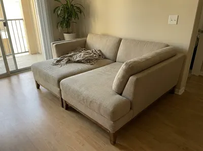 Sofá modular Mali tela y madera