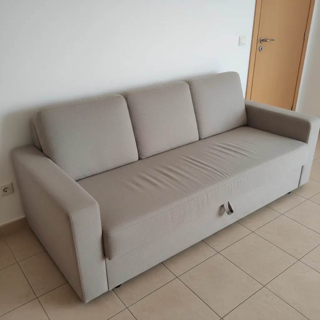 Sofá Cama Beige/Gris