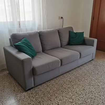 Sofá de 3 plazas gris