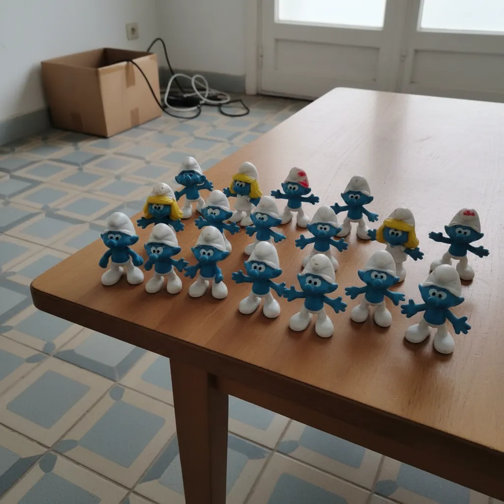 Lote Figuras Kinder Pitufos