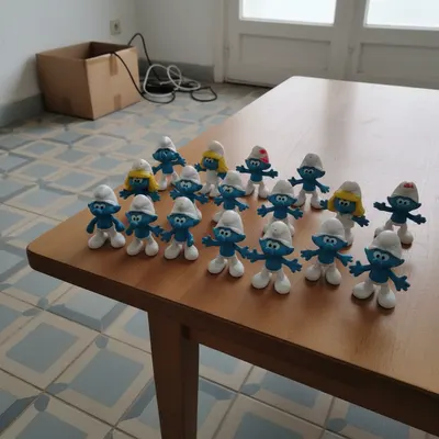 Lote Figuras Kinder Pitufos
