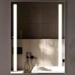 Espejo de baño con luz 50x70cm | Cristal de 5mm | Función Antivaho