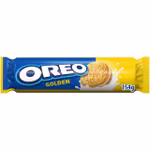 Oreo Golden, Galletas Rellenas de Crema de Vainilla, 154gr
