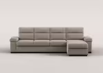 Chaise longue XL 5 plazas reversible con cama ERIC color visón